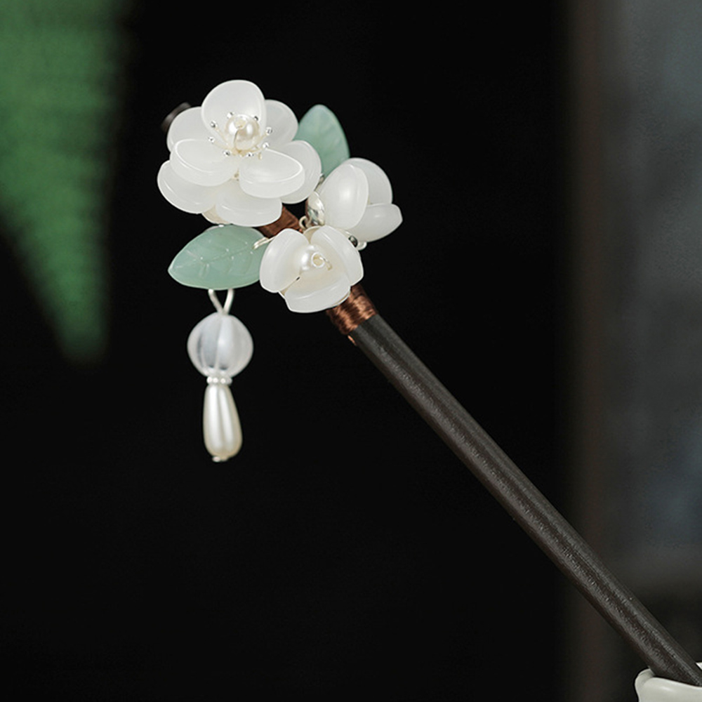 Retro ดอกไม้ Hairpin ไข่มุกไม้ - Jewelry Making Adults บทวิจารณ์และราคา